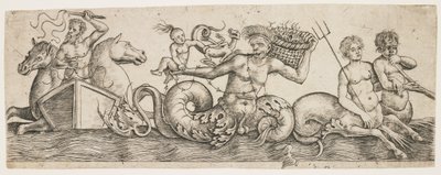 Frieze with Neptune and Tritons, c. 1517 by Girolamo Mocetto
